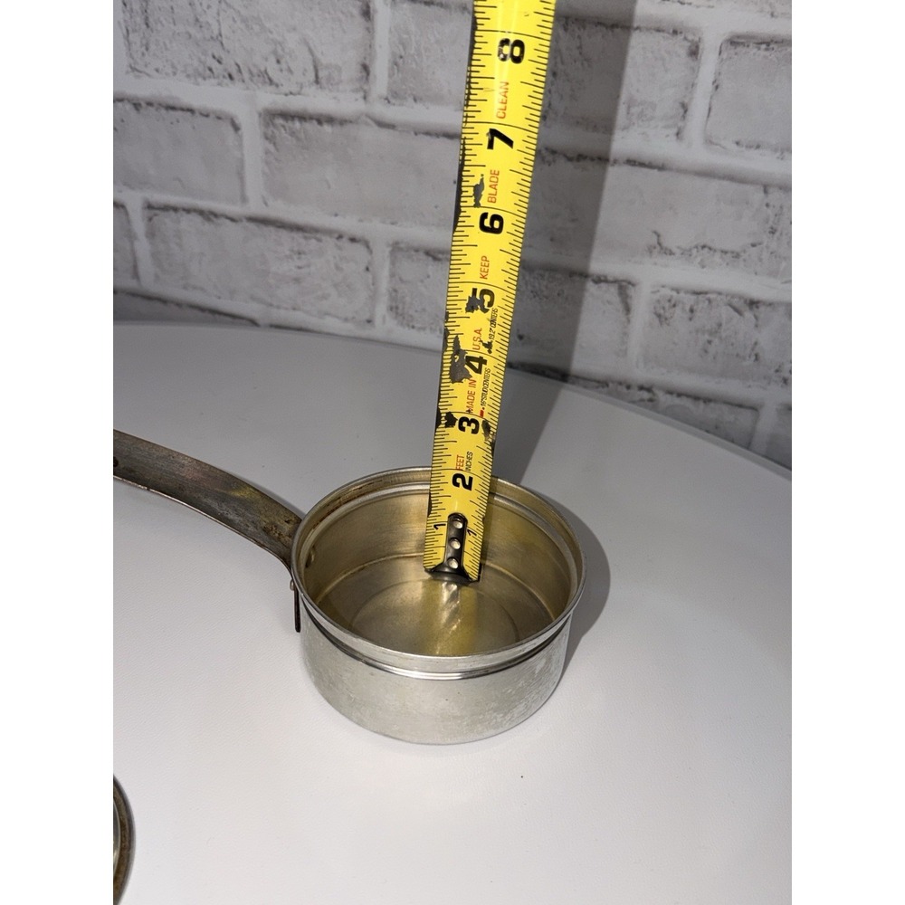 Vintage Small Saucepan Mini Butter Warmer Metal Retro Kitchen Camping‎ Pot - Picture 2 of 4